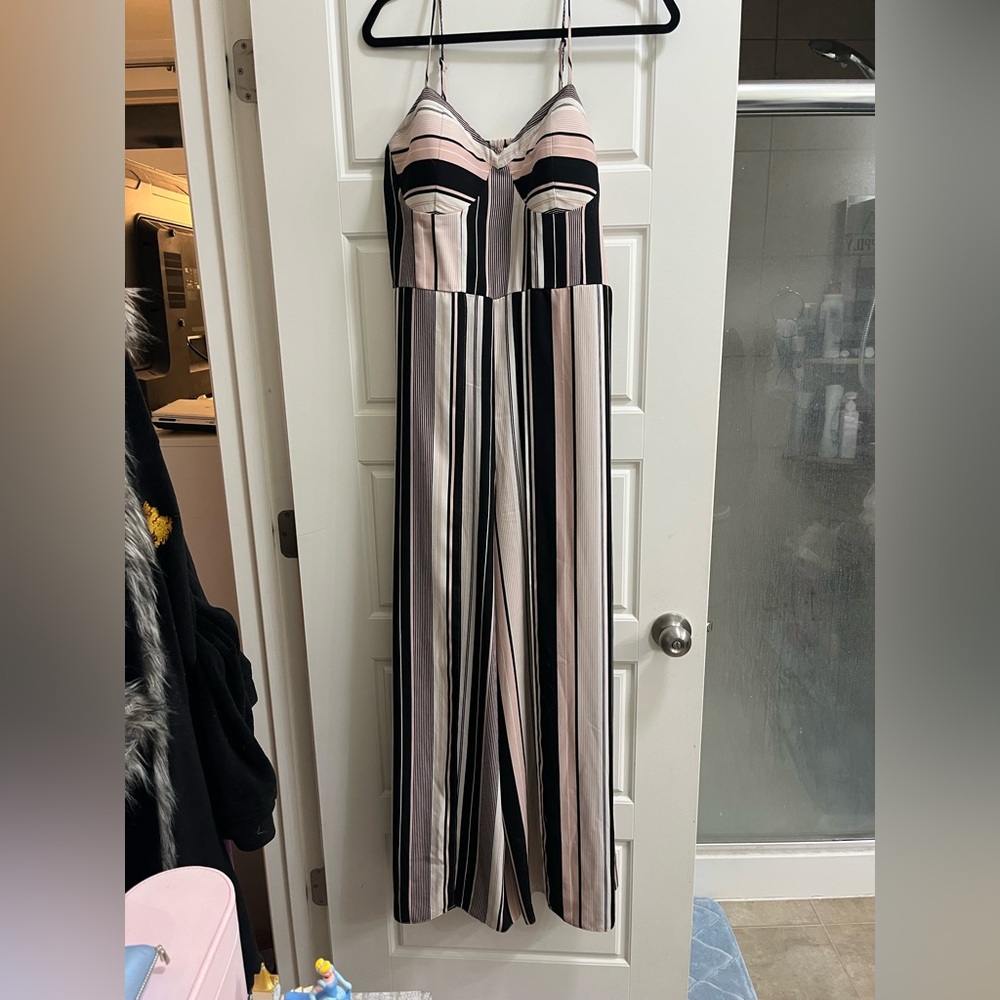 Xhileration Striped Jumpsuit